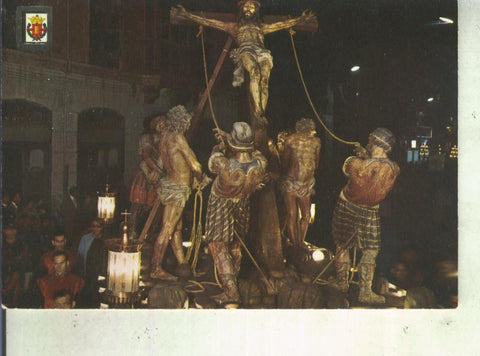 Postal 013340: Semana Santa de Valladolid: La elevacion de la cruz