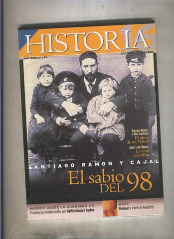 Historia 16 numero 279: Santiago Ramon y Cajal el sabio del 98