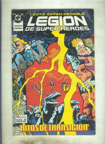 Legion de Superheroes numero 18 (numerado 4 en trasera)