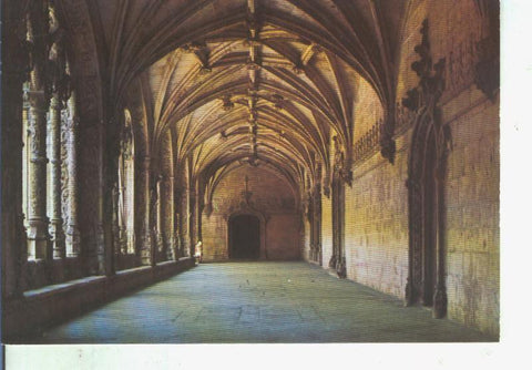 Postal 014134: Claustro del monasterio de San Jeronimo en Lisboa, Portugal
