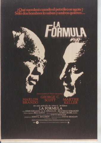Foto cine 299: La formula (Marlon Brando-George C.Scott)