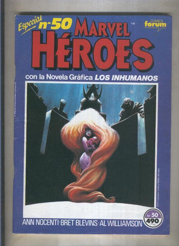 Marvel Heroes numero 50: Los inhumanos,novela grafica (numerado 2 en trasera)