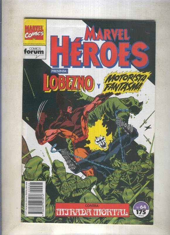 Marvel Heroes numero 64: Lobezno y Motorista Fantasma (numerado 3 en trasera)