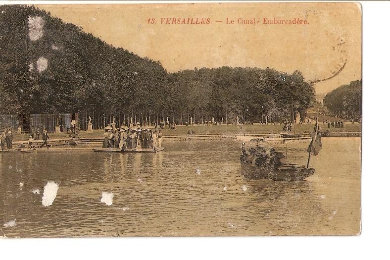 Postal 023121 : Versailles - Le canal -Embarcadere