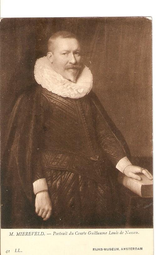 Postal 027316 : M. Miereveld. Portrait du Compte Guillaume Louis de Nassau. Rijks-Museum, Amsterdam