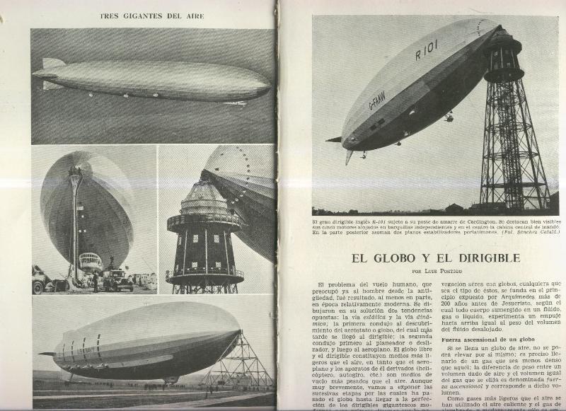El Globo y el dirigible por Luis Postigo