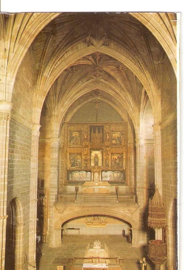 Postal 032603 : Real Monasterio de Santo Tomas - Avila. Interior iglesia - retablo Mayor