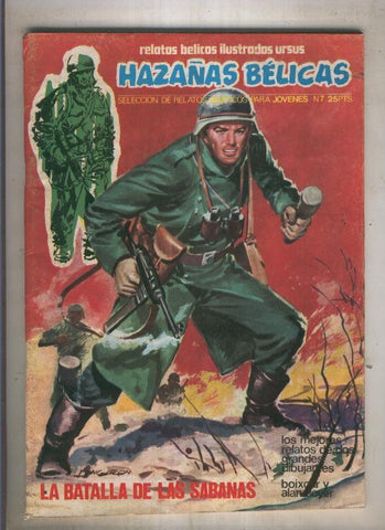Hazañas Belicas 25ptas Numero 07 (numerado 2 en trasera)