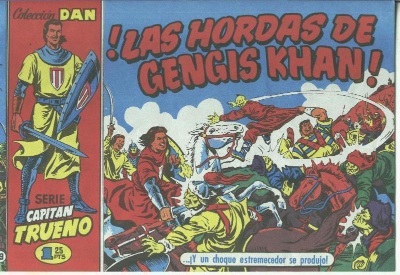 El Capitan Trueno facsimil El Periodico numero 019: Las hordas de Gengis Khan