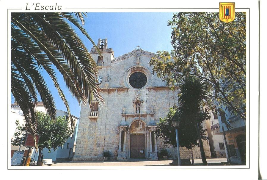 Postal 016753: L ESCALA Girona - Iglesia de l Escala