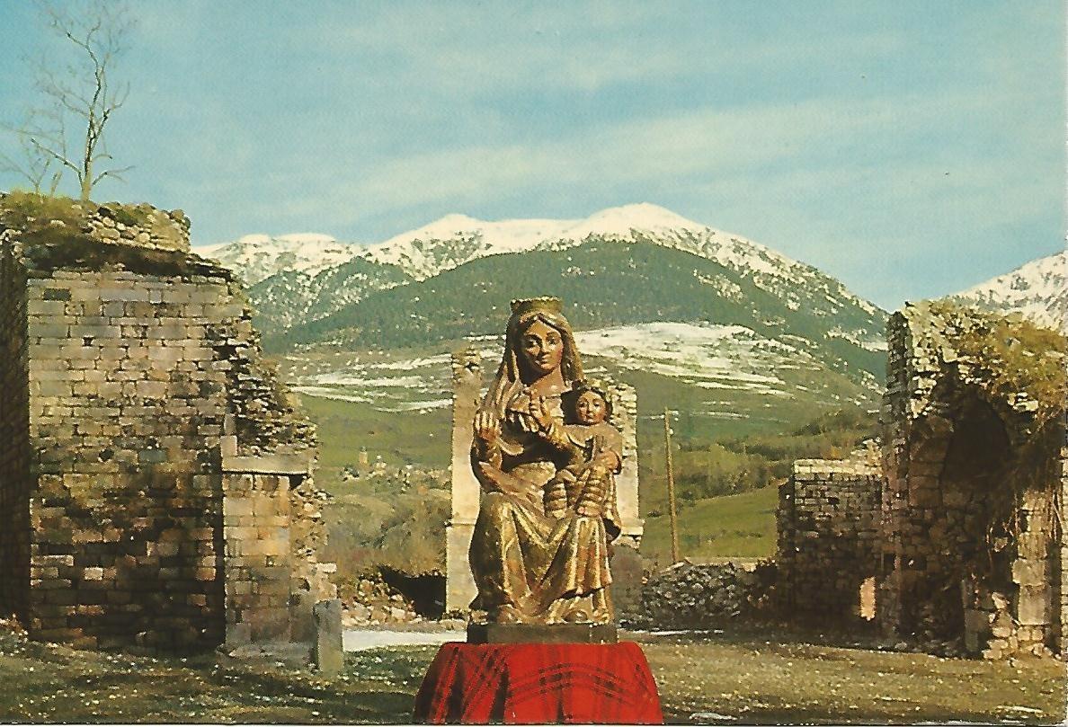 Postal 50572: VIELLA - Arte romanico Virgen de Mig-Aran