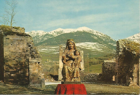 Postal 50572: VIELLA - Arte romanico Virgen de Mig-Aran