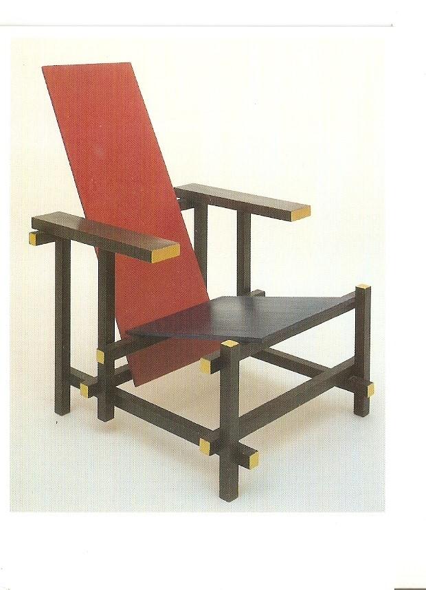Postal 041362 : Gerrit Thomas Rietveld. Leunstoel. Central Museum Utrecht