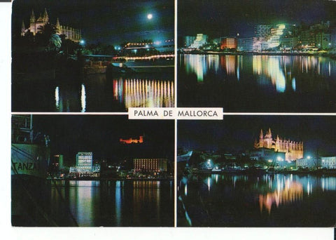 Postal-Postcard 17566: PALMA DE MALLORCA - Diferentes vistas nocturnas de la ciudad de Palma de Mallorca