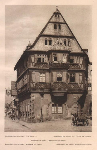 Lamina/Foto KURT HIELSCHE Deuschtland No. 074: MITTENBERG ON THE MAIN. THE GIANT INN