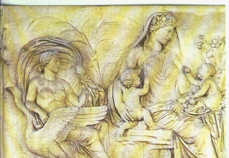 Postal: Arte Romano: Ara Pacis, Roma