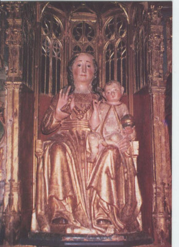 Postal 012818: Virgen del Siglo XVI en museo santa eulalia de Paredes de Nava (Palencia)
