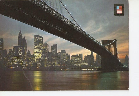 Postal 025539 : Cinco Continentes New York (Estados Unidos). Puente de Brooklyn