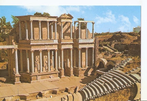 Postal 037161 : Merida (Badajoz). Teatro Romano 24 años antes de J.C.