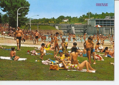 Postal 037174 : Orense. Piscinas de Oira y Salto de Velle
