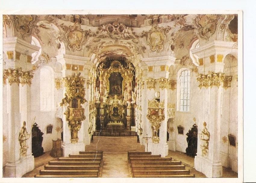Postal 039873 : Die Wieskirche bei Steingaden (Oberbayern) erbaut von Dominikus Zimmermann