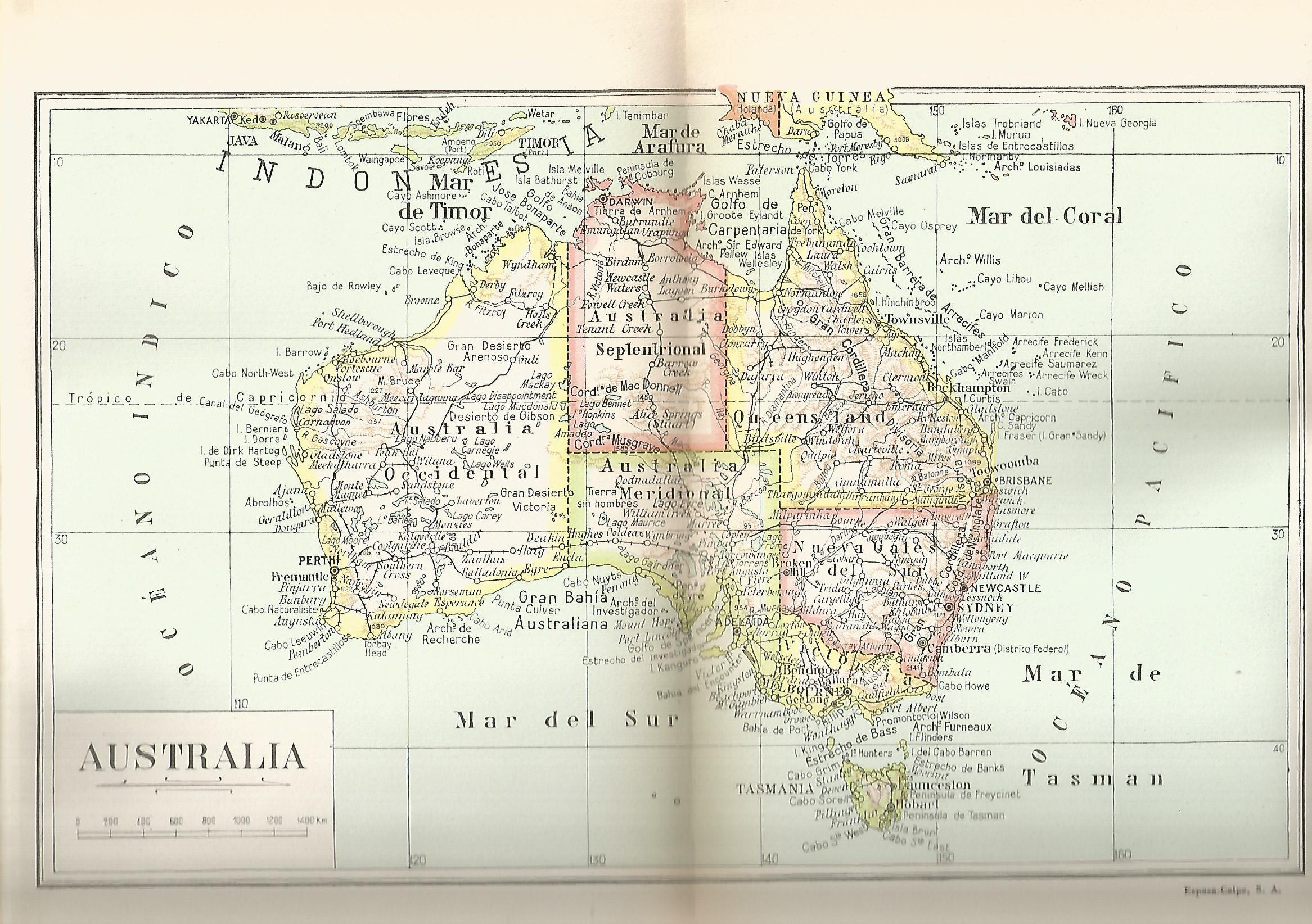 Lamina 045: Mapa de Australia