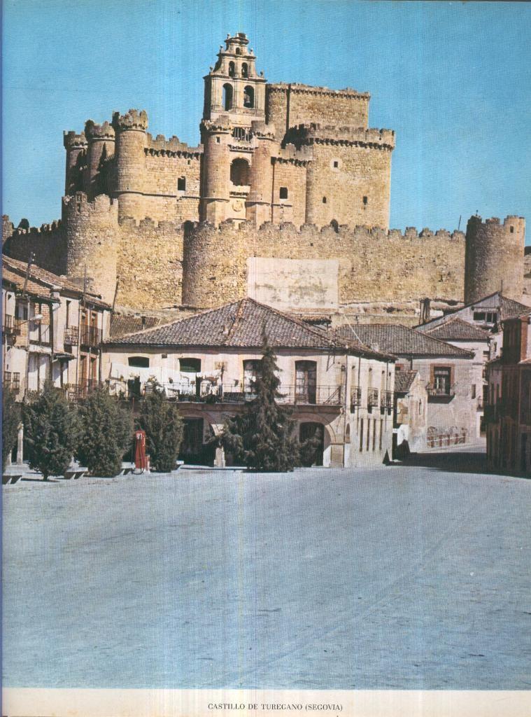 Lamina Castillos de España Edicion 1967 No.009: CASTILLO DE TUREGANO (Segovia)