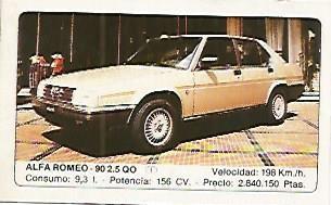 CROMO 364 ALBUM COCHES MOTOR 16: ALFA ROMEO 90 2.5 QO
