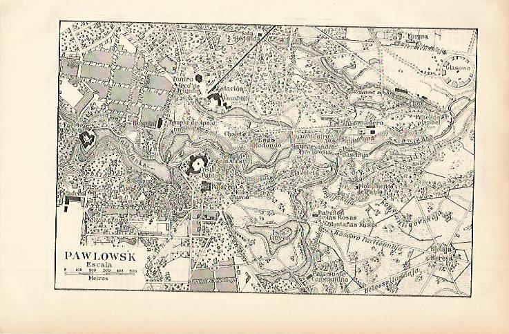 LAMINA ESPASA 2373: Plano de Pawlowsk Rusia
