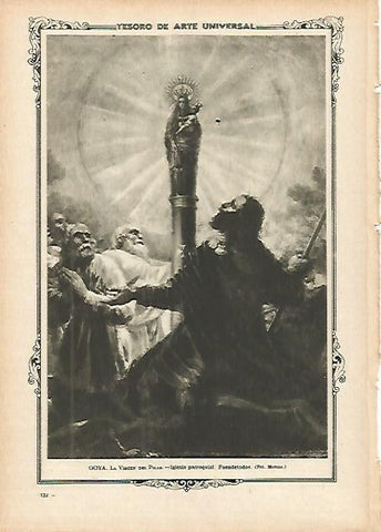 LAMINA 1311. GOYA. La Virgen del Pilar