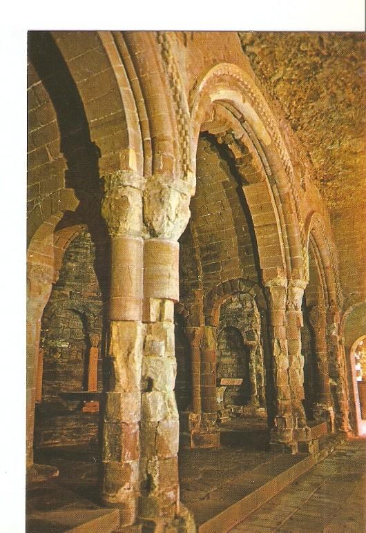 Postal 048741 : Alto Aragon. Jaca (Huesca). San Juan de la Peña. Los tres absides Siglo XI