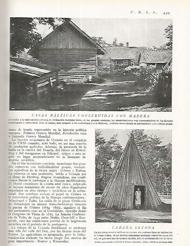 LAMINA 3279: URSS. Casas de la isla de Worms
