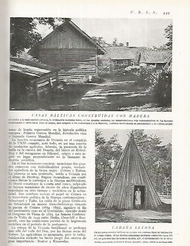 LAMINA 3279: URSS. Casas de la isla de Worms
