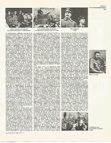 LAMINA LAROUSSE 70029: Trotski Lenin y Stalin