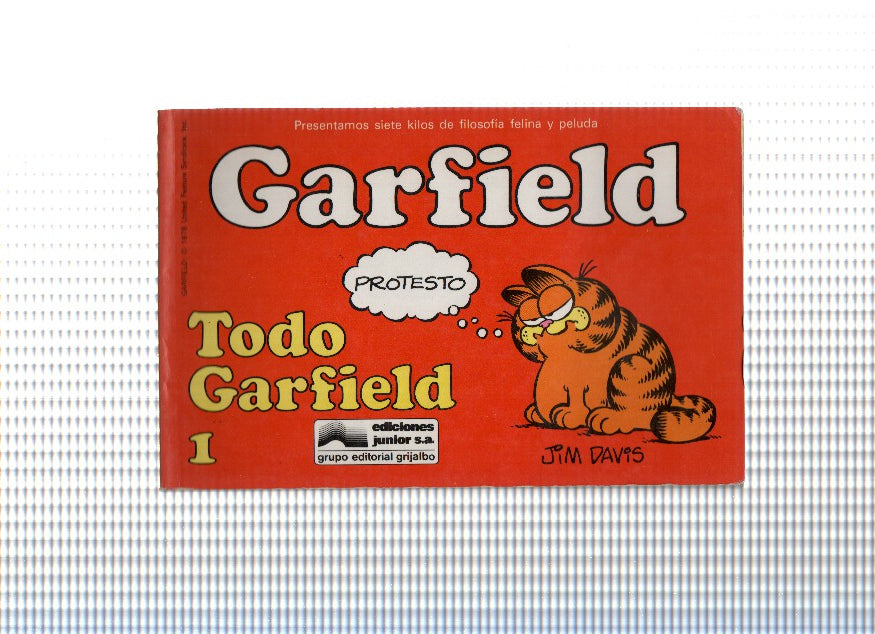 GARFIELD Numero 01: TODO GARFIELD - JIM DAVIS (1986)