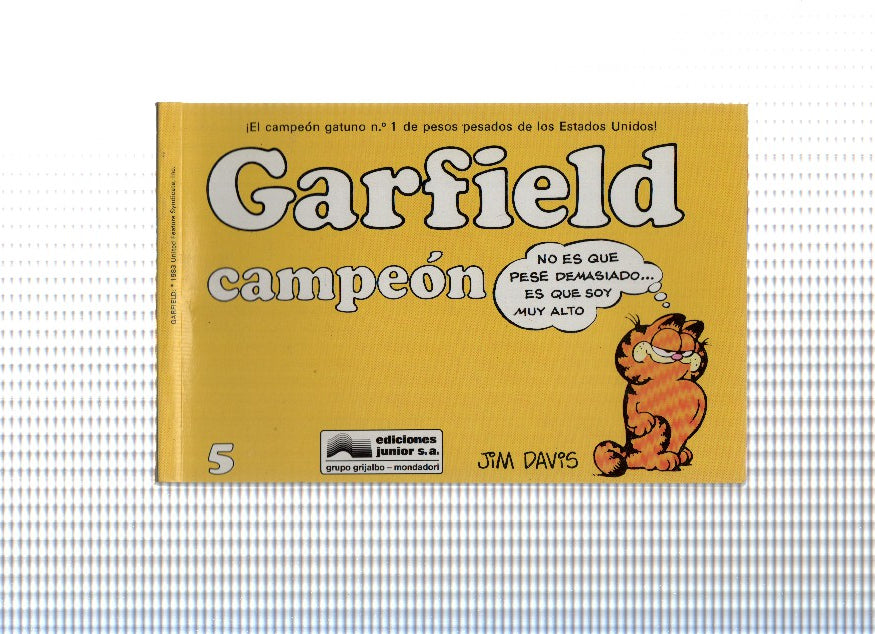 GARFIELD Numero 05: CAMPEON - JIM DAVIS (1990)