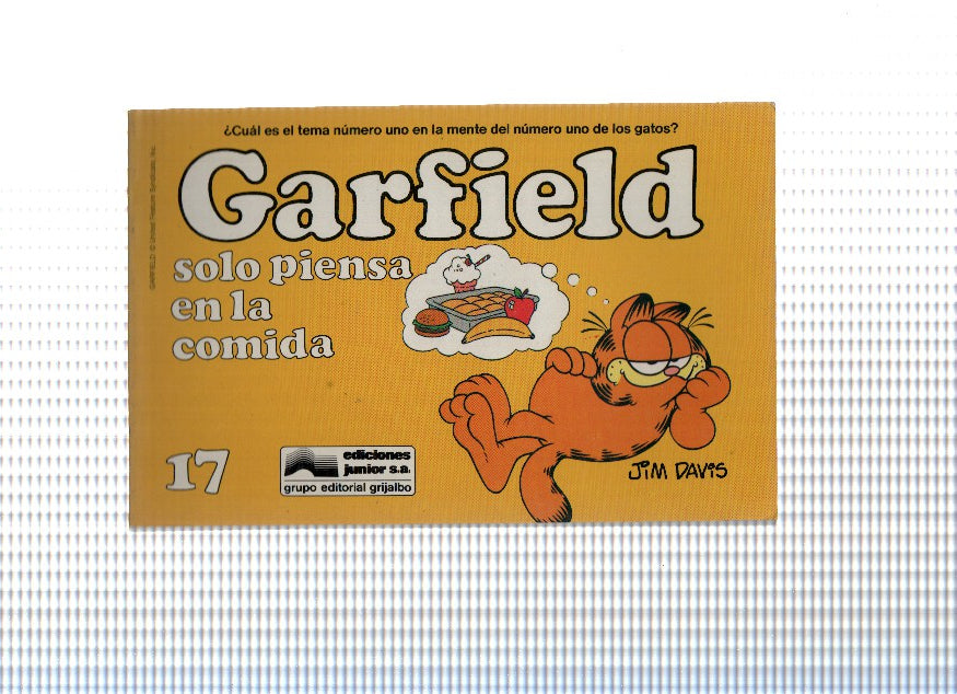 GARFIELD Numero 17: SOLO PIENSA EN LA COMIDA - JIM DAVIS (1989)