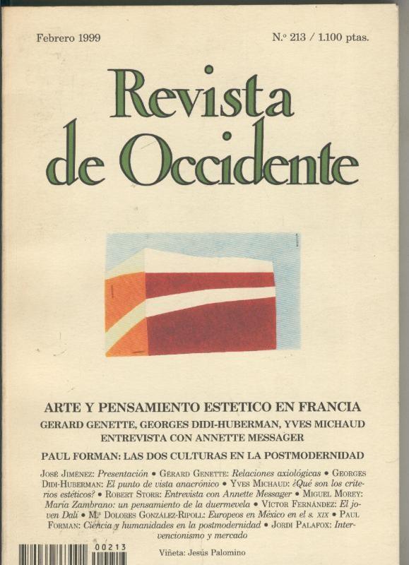 Revista de Occidente numero 213