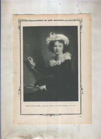 Lamina 033: Autorretrato de Isabel Vigee le Brun