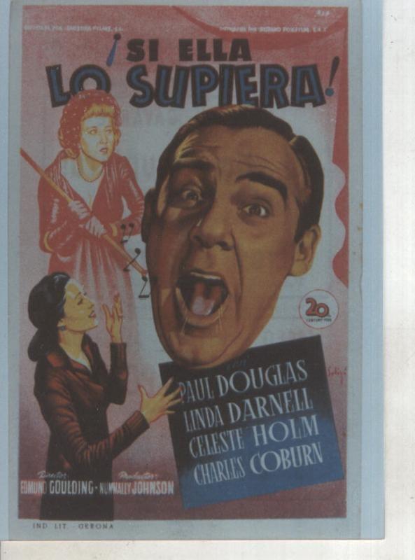 Foto cine 436: Si ella lo supiera (Paul Douglas)
