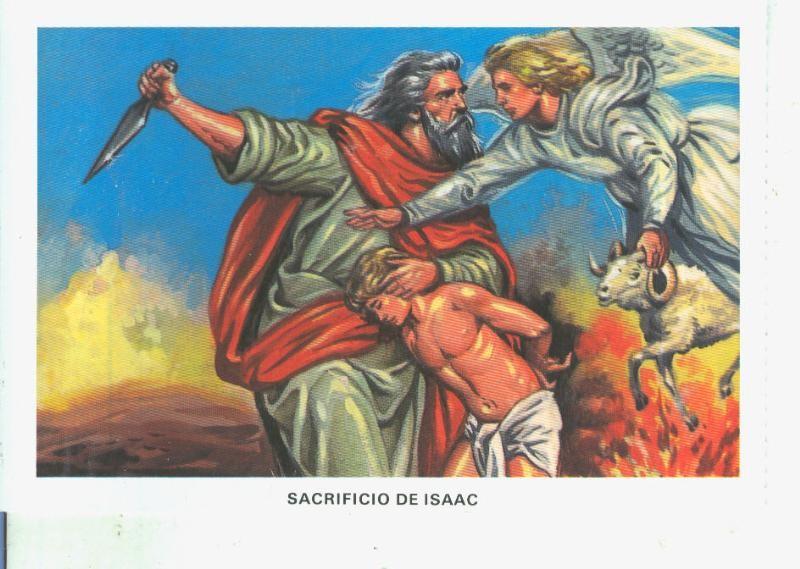 Postal 014542: La Biblia: Sacrificio de Isaac