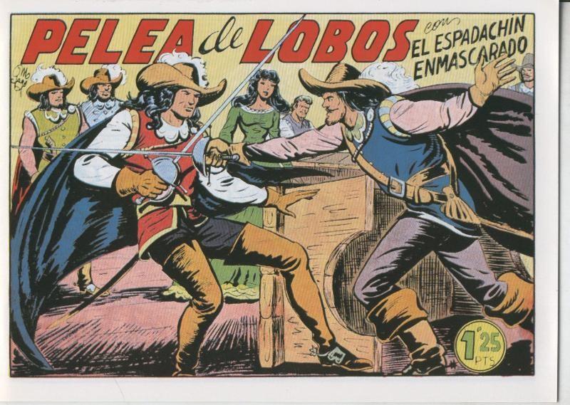 El Espadachin Enmascarado facsimil numero 024: Pelea de lobos