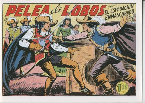 El Espadachin Enmascarado facsimil numero 024: Pelea de lobos