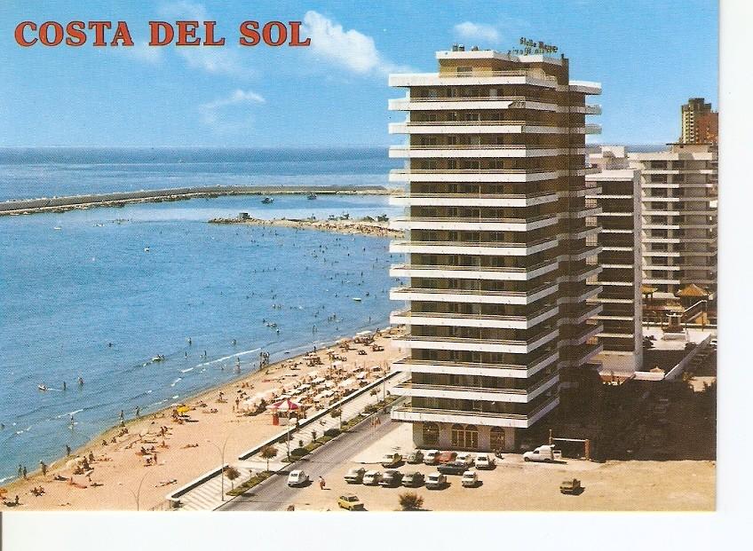 Postal 025931 : Hotel Stella Maris y playa. Fuengirola (Malaga). Costa del Sol