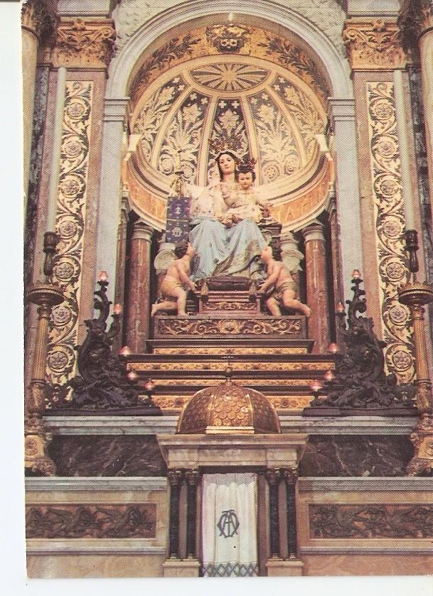 Postal 035858 : Haifa Monasterio Stella Maris statua della Madonna