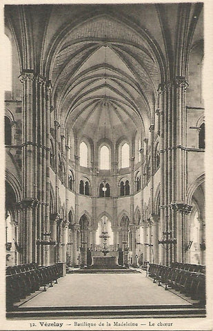 Postal 52500: VEZELAY. Coro de la Basilica