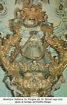POSTAL 54644: Virgen de la Salud (siglo XVIII). Antequera Malaga