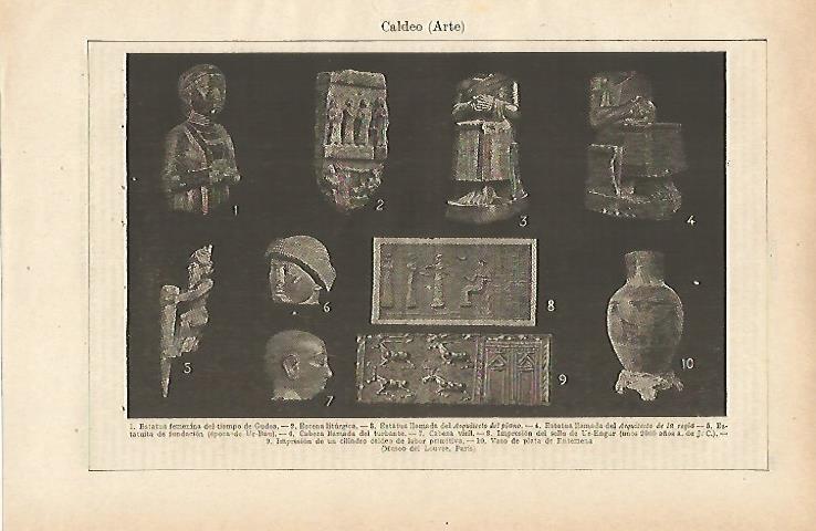 LAMINA ESPASA 14713: Esculturas de Mesopotamia