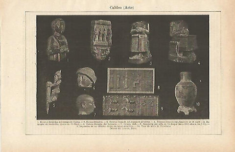 LAMINA ESPASA 14713: Esculturas de Mesopotamia