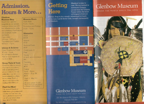 Triptico Museo: GLENBOW MUSEUM - Where the World meets the West (Calgary, Canada)